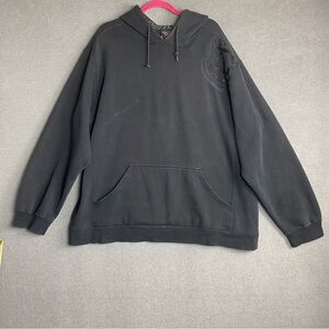 Harley Davidson skull print hoodie biker grunge size 2XL